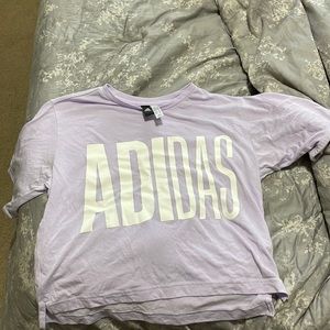 Light purple Adidas crop top